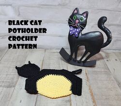 Black Cat Potholder