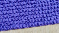 Easy and Simple Crochet Treble Flock Blanket Motif