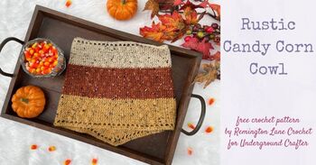 Rustic Candy Corn Cowl