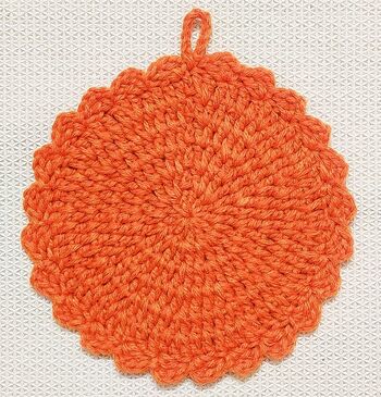 Pumpkin Potholder