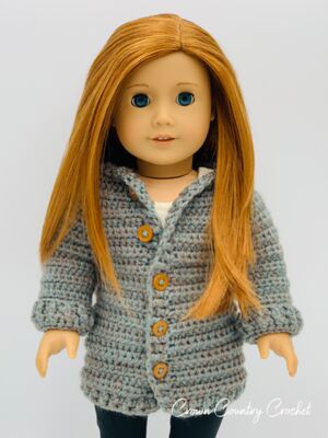 Cozy Cardigan for 18" Dolls