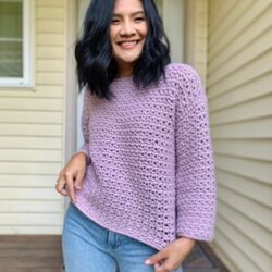 Chunky crochet sweater