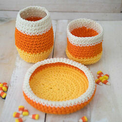 Candy Corn Baskets