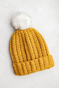 Ribbed Crochet Beanie