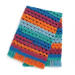 Stacking Triangles Lacy Blanket