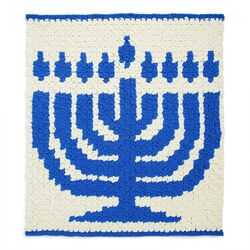 C2C Menorah Blanket