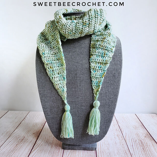 Crochet Patterns Galore - Simple Stitch Skinny Scarf