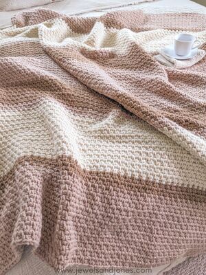 Crochet Striped Blanket