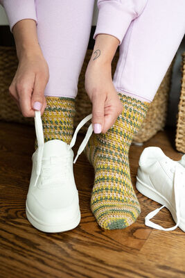 Moss Stitch Socks