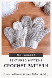 Calida Mittens in Baby, Child and Adult sizes