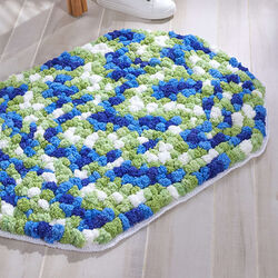 Trendy Oval Pompom Rug