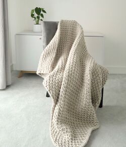 Bernat Blanket Yarn Pocket Shawl