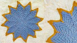 Ribbed Crochet Star Placemat