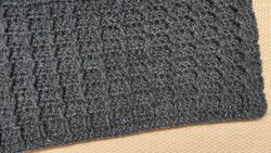 Textured Criss Cross Crochet Motif for Blanket
