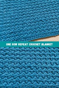 One Row Repeat Crochet Motif for Blankets