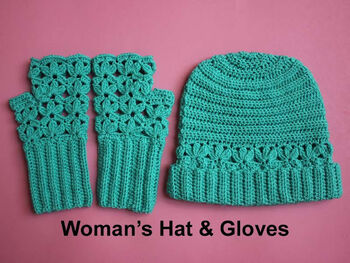 Woman's Beautiful Hat and Gloves
