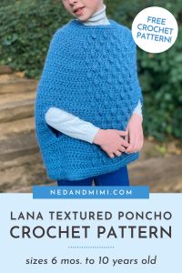 Lana Poncho for Kids