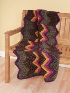 Rustic Ripple Afghan