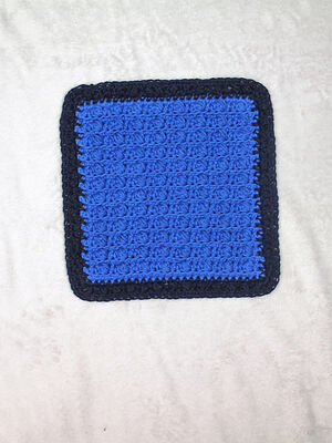 Blue Puffs Washcloth