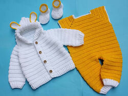 Baby Bunny Jacket with Overalls