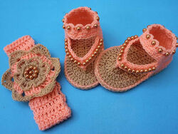 Baby Headband & Baby Shoes