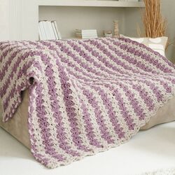 Bernat Study Of Puff Dessert Crochet Blanket Pattern