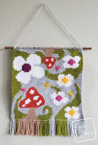 Shrooms and Blooms Wall Hanging
