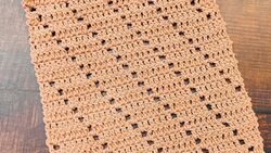 Easy and Simple Filet Crochet Table Runner