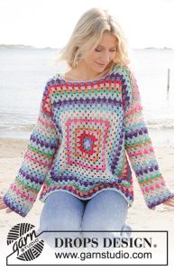 Squared Rainbow Sweater