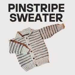 Boys' Pinstripe Sweater