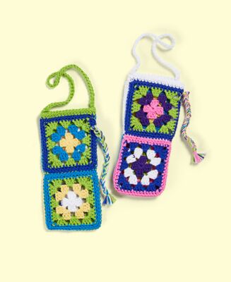 Granny Square Phone Pouch