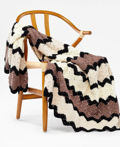 Bernat Study Of Puff Dessert Crochet Blanket Pattern