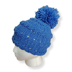 Sideways Crochet Cables Hat
