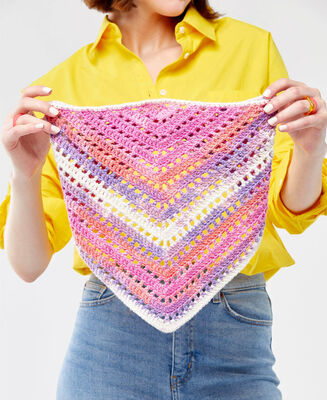 Melon Berry Kerchief Cowl