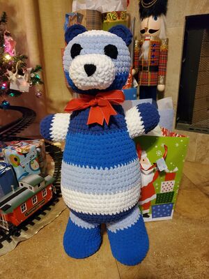 Blanket Yarn Teddy Bear