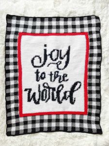 Joy to the World Christmas Blanket