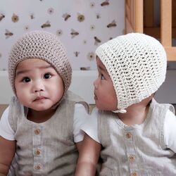 Crochet Beginner Baby Bonnet