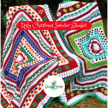 Ugly Christmas Sweater Sampler Blanket