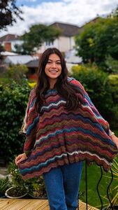 Forest Ripple Poncho