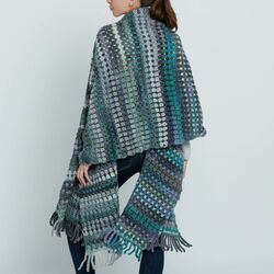 Two Color Blanket Wrap