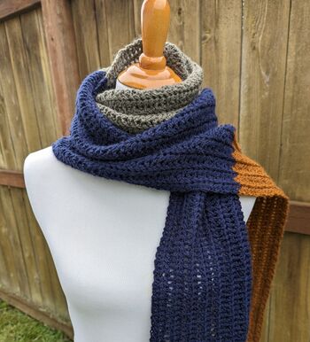 Wide Colorblock Scarf