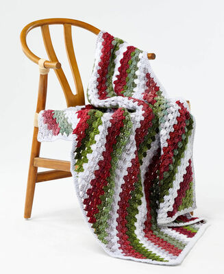 Diagonal Granny Stripe Throw