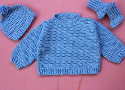 Cozy Blue Berry Sweater