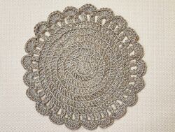 Farmhouse Rustic Round Jute Placemat