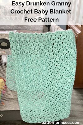 Easy Drunken Granny Crochet Baby Blanket