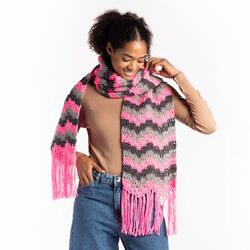 Striped Bargello Scarf