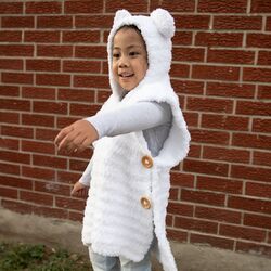 Kids Polar Bear Poncho