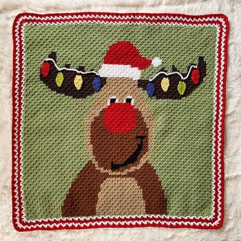 Malachi the Merry Moose Blanket