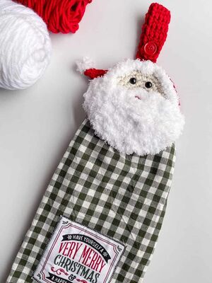 Santa Towel Topper