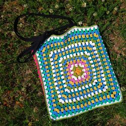 Granny Square Tote with lining